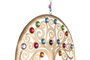 DKD Home Decor Decoración Colgante Metal Árbol de la Vida Dorado