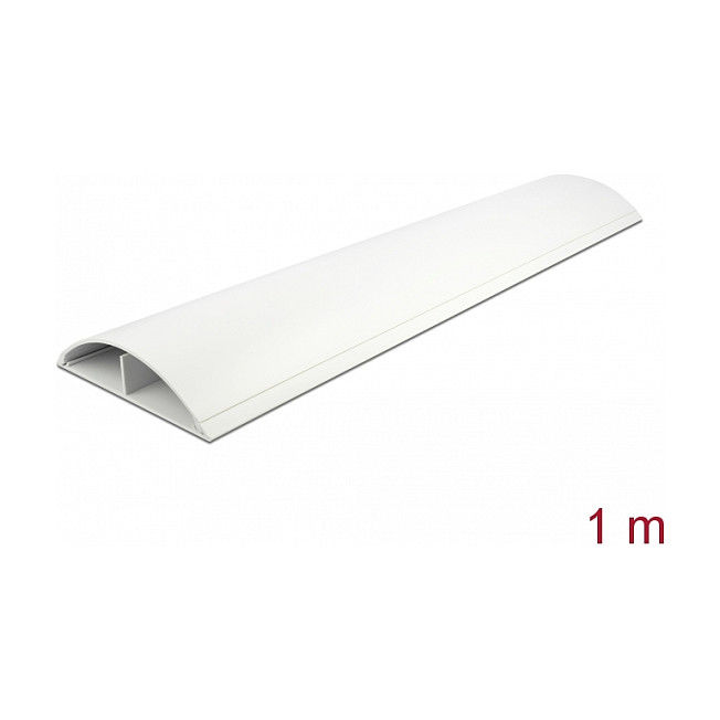 DeLOCK Conducto de cables autoadhesivo 119 x 26 mm - 1 m blanco