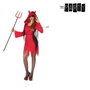 Disfraz Demonio Mujer Adulto Talla M-L Rojo