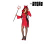Disfraz Demonio Mujer Adulto Talla M-L Rojo