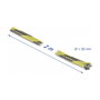 DeLOCK Funda trenzada estirable 2 m x 38 mm negro-amarillo
