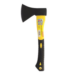 WOLFPACK LINEA PROFESIONAL Hacha con Cabeza Forjada de 600 Gramos y Mango de Fibra de Vidrio