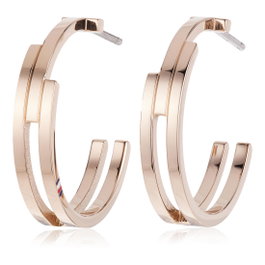 Tommy Hilfiger Pendientes Rosa Acero Inoxidable 2cm