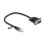 DeLOCK Cable RJ45 macho a Serial RS-232 D-Sub 9 macho 30 cm Negro