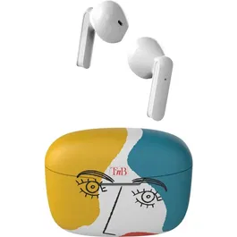 TNB Auriculares inalámbricos Bluetooth ART 3 - Batería 12 horas, controles táctiles, estuche de carga, color Blanco