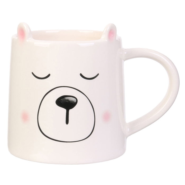The Concept Factory Mug 400 Ml Animales (mapache, panda, oso polar, pingüino) de Dolomita