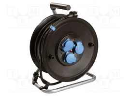 AS SCHWABE Prolongador de alimentación H07RN-F 3G2,5mm2 25m Negro