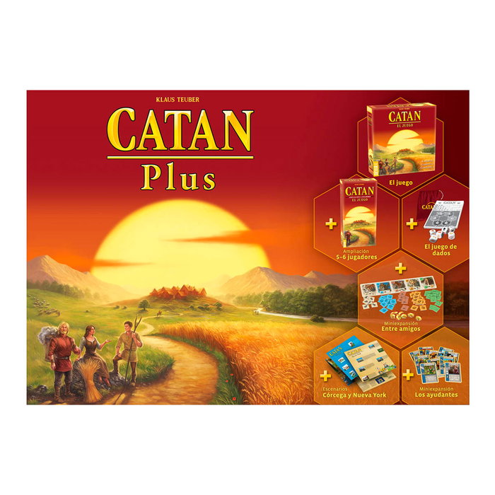 Devir Catan Plus con Expansiones y Escenarios para 3-6 Jugadores Devir Catan Plus con Expansiones y Escenarios para 3-6 Jugadores