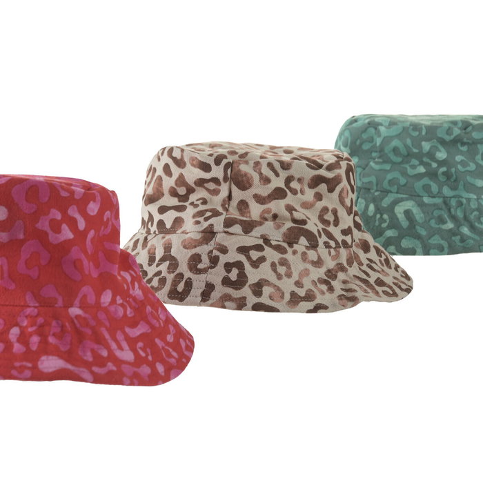 DKD Home Decor Surtido de 3 Gorros de Algodón y Poliéster Kenya