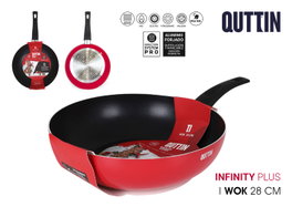 Quttin Sartén Wok Roja Infinity 28,3 cm