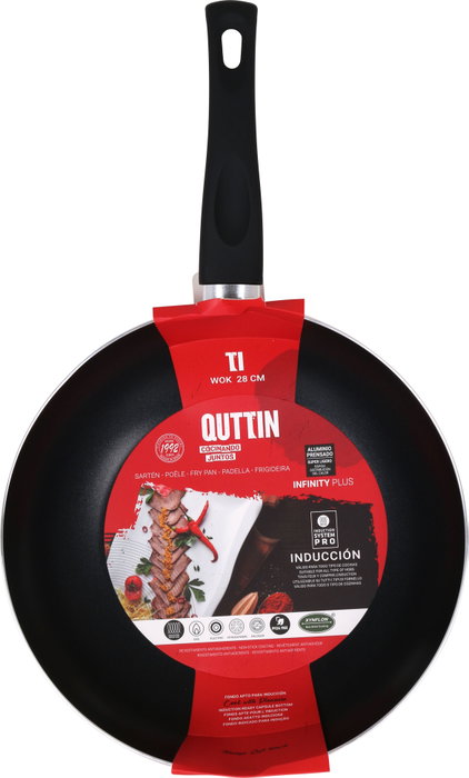 Quttin Sartén Wok Roja Infinity 28,3 cm