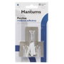 Hantums Pack de 3 Perchas Medianas Adhesivas Cromadas 26x43mm