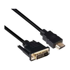 Club3D Cable Adaptador DVI Dual Link a HDMI 1.4 Macho 2m (6.56ft) 4K 30Hz 3840x2160p Bidireccional Plug and Play Negro