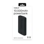 Celly PBE10000EVOBK Batería Externa Power Bank 10000 mAh Litio - Negro, con Puertos USB Tipo C y USB A, Entrada y Salida 5V/2A