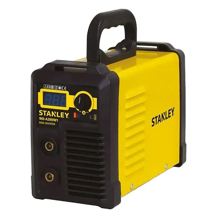 Stanley Soldadora Inverter First 160 MMA 30-160A Tecnología IGBT Pantalla Digital Caja Accesorios