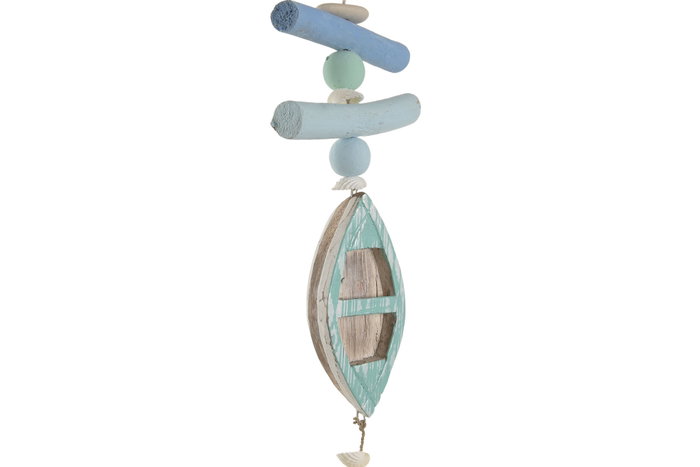 DKD Home Decor Decoración Colgante Albasia 10x2x50 Surtida