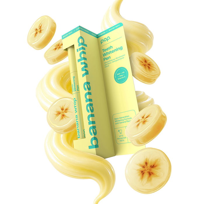 Hismile Lápiz Blanqueador Dental Sabor Plátano 4 ml con Tecnología PAP Sin Peróxido - Efecto Inmediato, Portátil, Sin Sensibilidad
