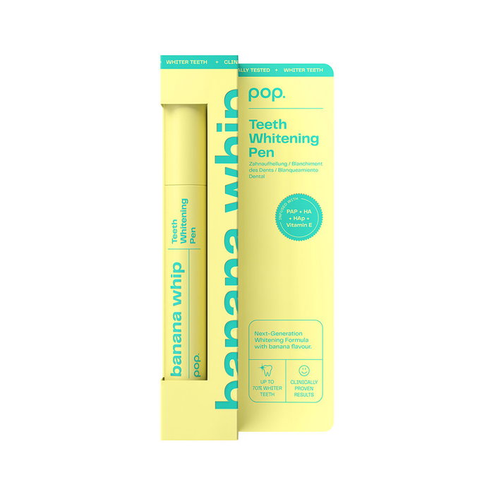 Hismile Lápiz Blanqueador Dental Sabor Plátano 4 ml con Tecnología PAP Sin Peróxido - Efecto Inmediato, Portátil, Sin Sensibilidad