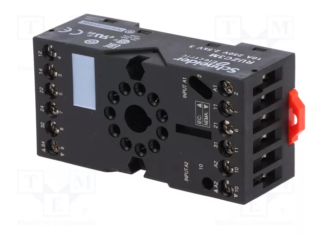 SCHNEIDER ELECTRIC Zócalo para relé de 11 pines para raíl DIN SCHNEIDER ELECTRIC Zócalo para relé de 11 pines para raíl DIN