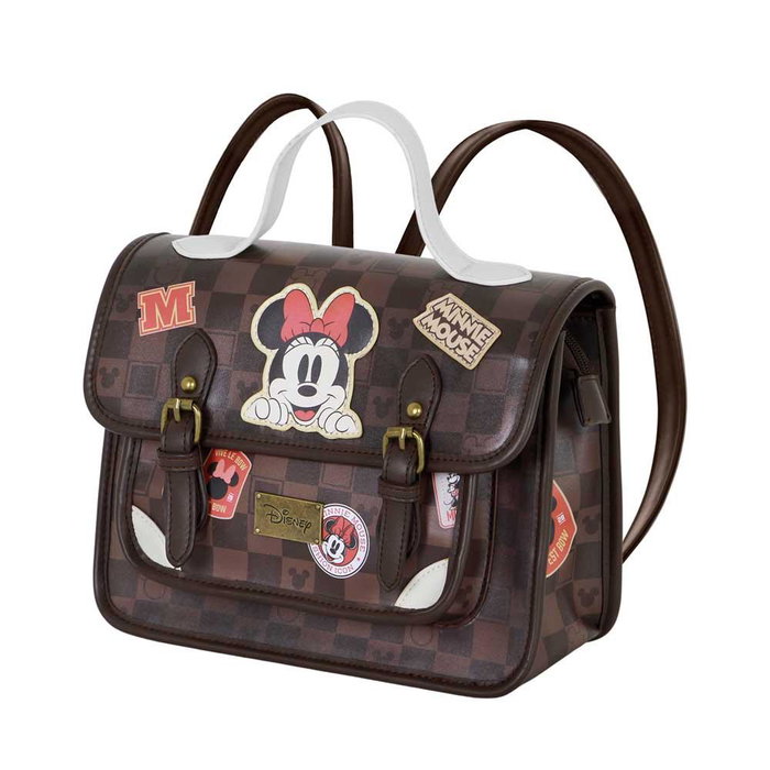 Disney Minnie Mouse Bolso-Mochila Satchel Journey Marrón