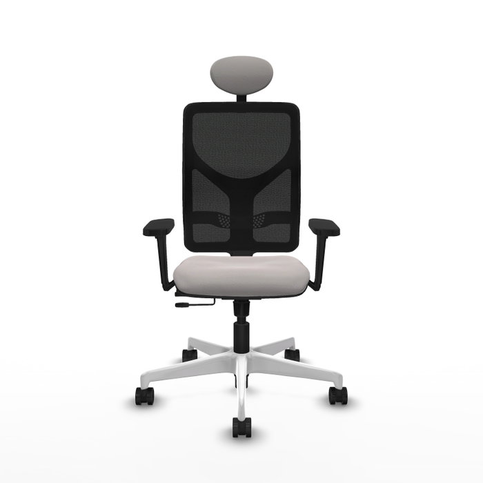 PIQUERAS Y CRESPO Silla de oficina Motilla con mecanismo Sincro/Traslack, Blanco y Negro PIQUERAS Y CRESPO Silla de oficina Motilla con mecanismo Sincro/Traslack, Blanco y Negro