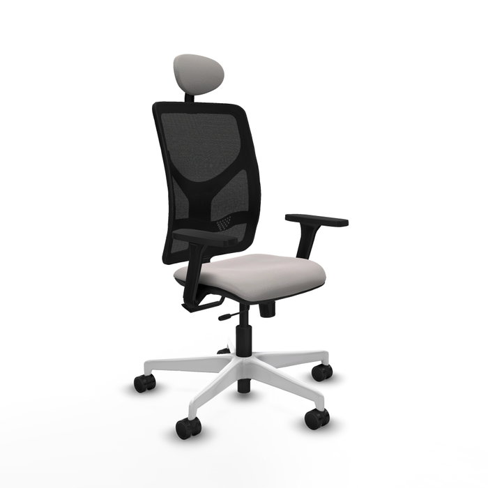 PIQUERAS Y CRESPO Silla de oficina Motilla con mecanismo Sincro/Traslack, Blanco y Negro PIQUERAS Y CRESPO Silla de oficina Motilla con mecanismo Sincro/Traslack, Blanco y Negro
