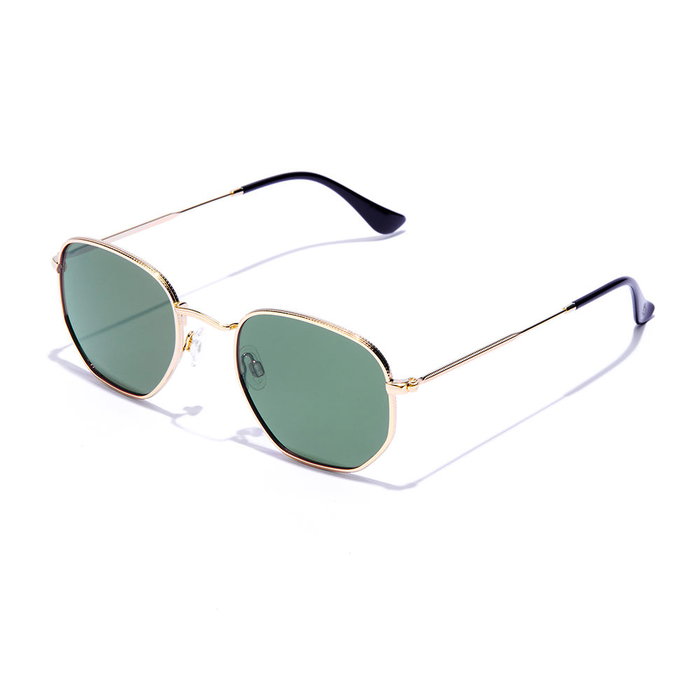 Hawkers Gafas de Sol DRIVE Polarized Gold Green Protección UV Montura Acero Inoxidable