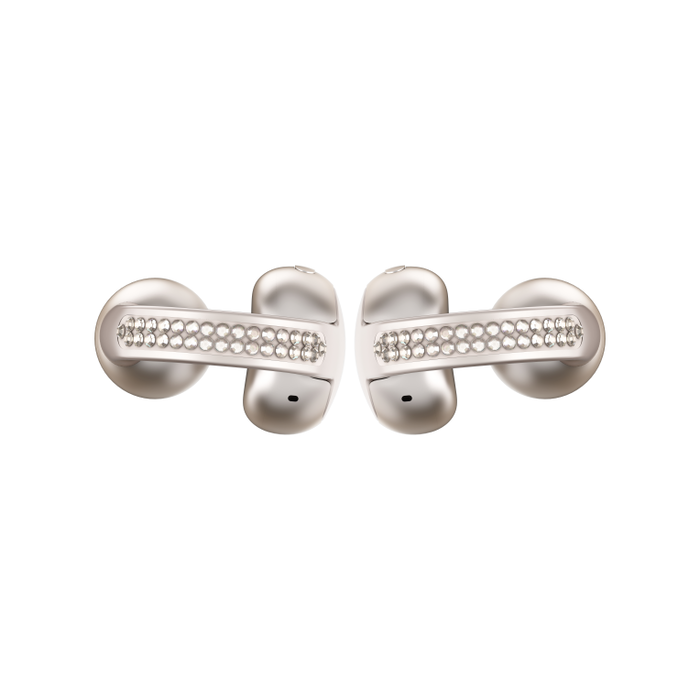 Motorola Moto Buds Loop Auriculares Inalámbricos Clip Oreja Open-Ear Bluetooth 5.0 - Sound by Bose, Reducción Activa de Ruido, 8h Batería, Resistente al Agua, Color Beige French Oak