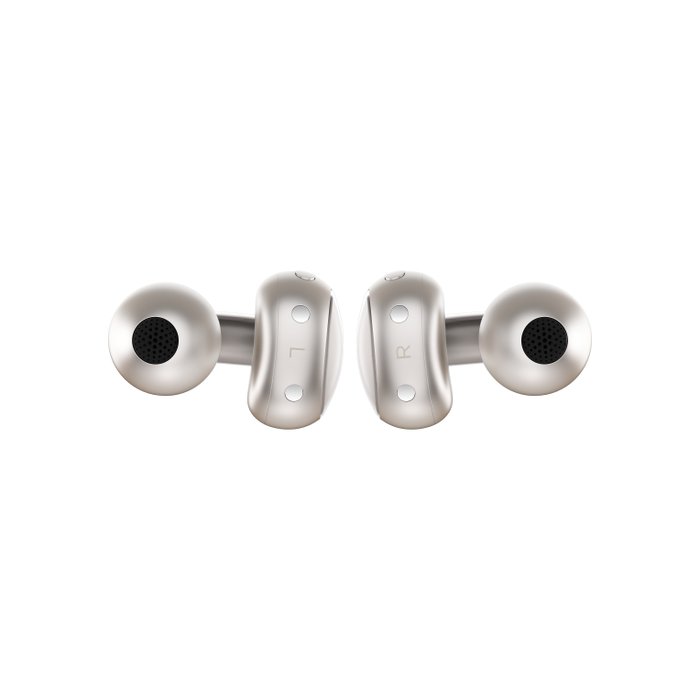 Motorola Moto Buds Loop Auriculares Inalámbricos Clip Oreja Open-Ear Bluetooth 5.0 - Sound by Bose, Reducción Activa de Ruido, 8h Batería, Resistente al Agua, Color Beige French Oak