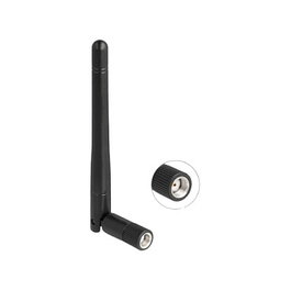 DeLOCK 90150 Antena de red omnidireccional RP-SMA 2 dBi Negra