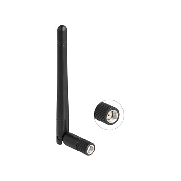 DeLOCK 90150 Antena de red omnidireccional RP-SMA 2 dBi Negra DeLOCK 90150 Antena de red omnidireccional RP-SMA 2 dBi Negra