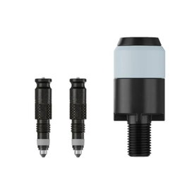 Schwalbe Clik Valve Kit de válvula para convertir cualquier cámara Presta + Adaptador de cabeza de bomba (2 unidades)