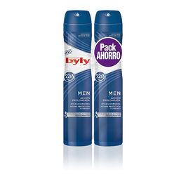Byly FOR MEN Desodorante Vaporizador Lote Spray Hombre 2x200 ml Protección 72h Anti Manchas Blancas