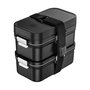 Zwilling 1030913 Fiambrera y Bidón Reutilizable Vakuum Lunch Box Adulto, Negro, Polipropileno (PP), 2 Piezas