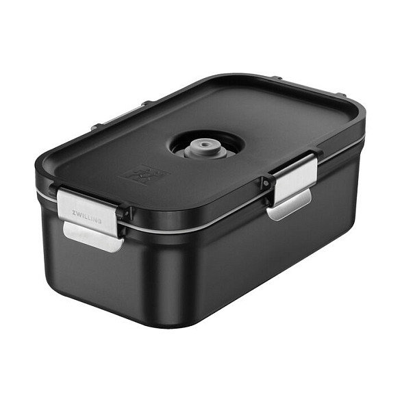 Zwilling 1030913 Fiambrera y Bidón Reutilizable Vakuum Lunch Box Adulto, Negro, Polipropileno (PP), 2 Piezas