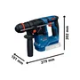 Bosch GBH 18V-18 X Martillo Perforador Inalámbrico con Mandril OneChuck y Control KickBack