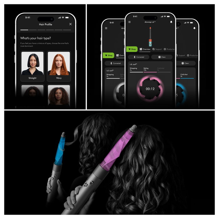 Dyson Airwrap i.d. HS08 - Herramienta de Peinado con Múltiples Accesorios, Efecto Rizado y Alisado, Color Rosa/Oro Rosa, 1300W