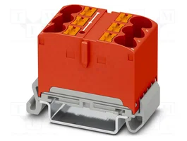 PHOENIX CONTACT PTFIX 6X10/S-NS35A RD Conector de Carril Push-in Rojo