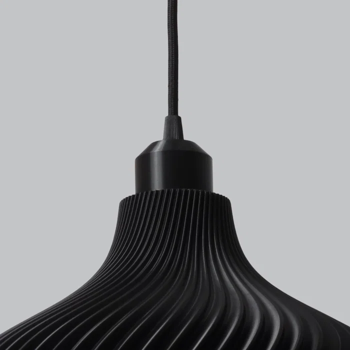 Lámpara Colgante Daila Negro/Florón Negro/Cable Negro con Casquillo E27 Lámpara Colgante Daila Negro/Florón Negro/Cable Negro con Casquillo E27