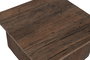 DKD Home Decor Mesa Centro Alpino Marron Madera Reciclada 70 x 70 x 39 cm