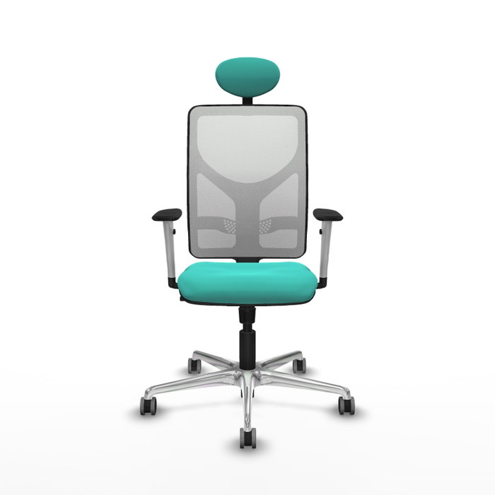 PIQUERAS Y CRESPO Silla de oficina Motilla Turquesa y Blanco PIQUERAS Y CRESPO Silla de oficina Motilla Turquesa y Blanco