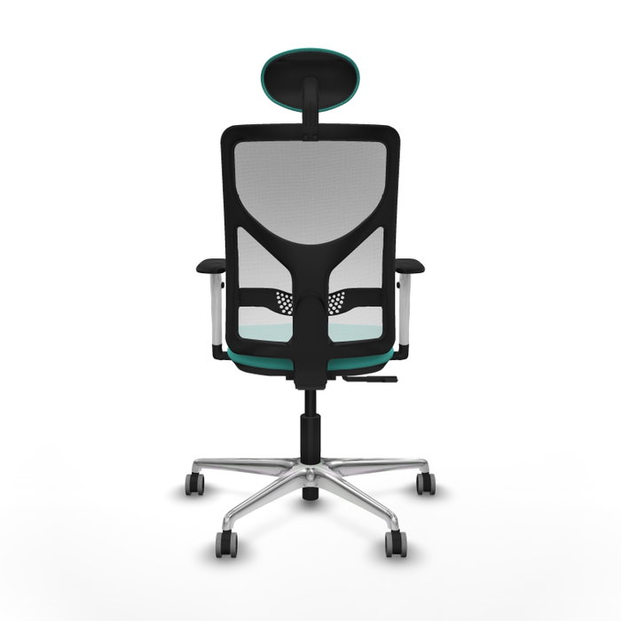 PIQUERAS Y CRESPO Silla de oficina Motilla Turquesa y Blanco PIQUERAS Y CRESPO Silla de oficina Motilla Turquesa y Blanco
