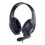 Gembird Auriculares Gaming GHS-05-B Diadema Circumaural, Negro/Azul, Cable 2 m, Control de Volumen, 20-20000 Hz, 32 Ohm, Micrófono Boom