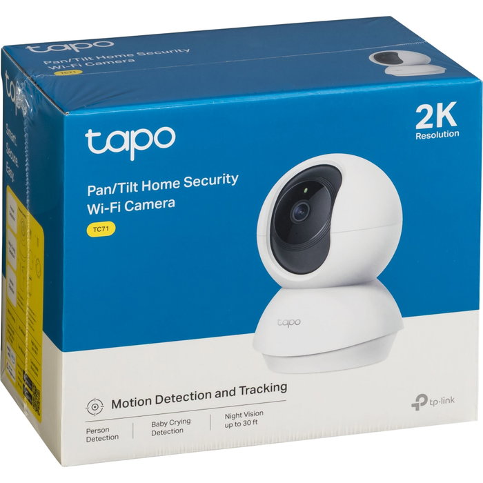 TP-Link Tapo TC71 Cámara de Vigilancia Wi-Fi 2K con Movimiento 360º TP-Link Tapo TC71 Cámara de Vigilancia Wi-Fi 2K con Movimiento 360º
