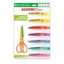 Alpino Kit de Tijeras para Manualidades con 8 Recambios de Corte Variado