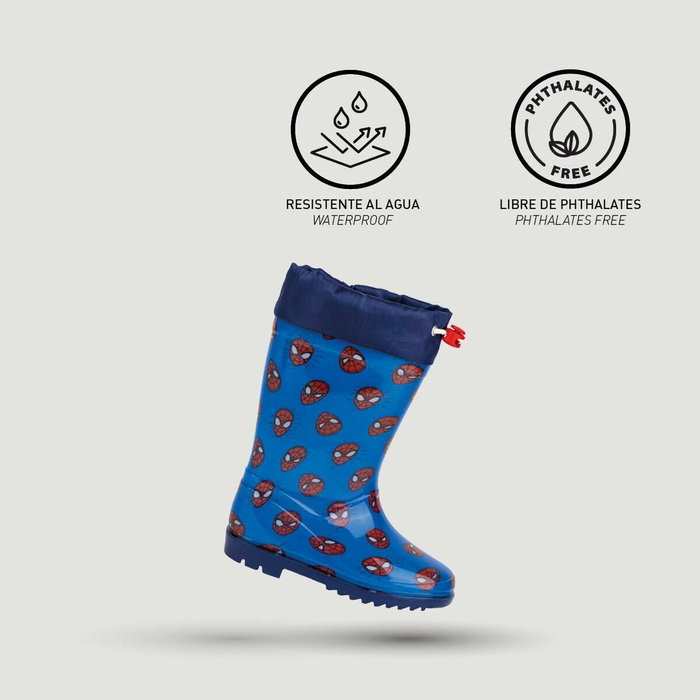 Cerdá Botas de Lluvia Spiderman Azul para Niños, Talla 32 Cerdá Botas de Lluvia Spiderman Azul para Niños, Talla 32