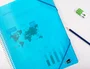 Liderpapel Carpeta escaparate con espiral azul con 10 fundas Din A4