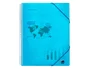 Liderpapel Carpeta escaparate con espiral azul con 10 fundas Din A4