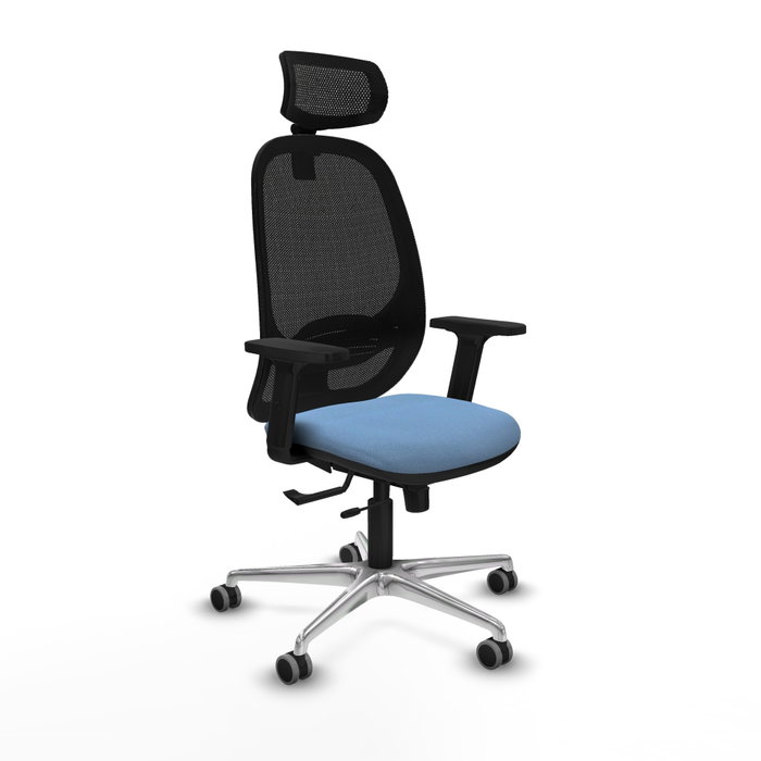 PIQUERAS Y CRESPO Silla de oficina Cilanco Azul cielo con malla Negra PIQUERAS Y CRESPO Silla de oficina Cilanco Azul cielo con malla Negra