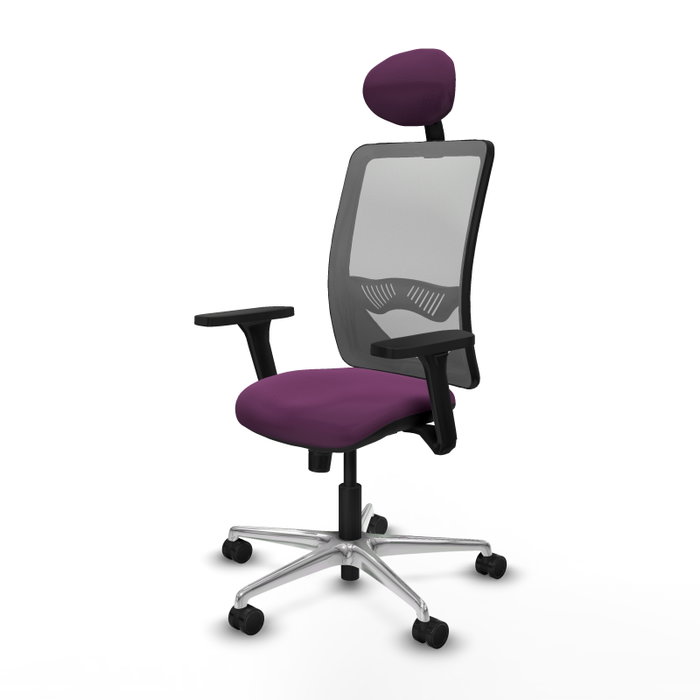 PIQUERAS Y CRESPO Silla de oficina Zulema con mecanismo Sincro, Morado y Gris PIQUERAS Y CRESPO Silla de oficina Zulema con mecanismo Sincro, Morado y Gris